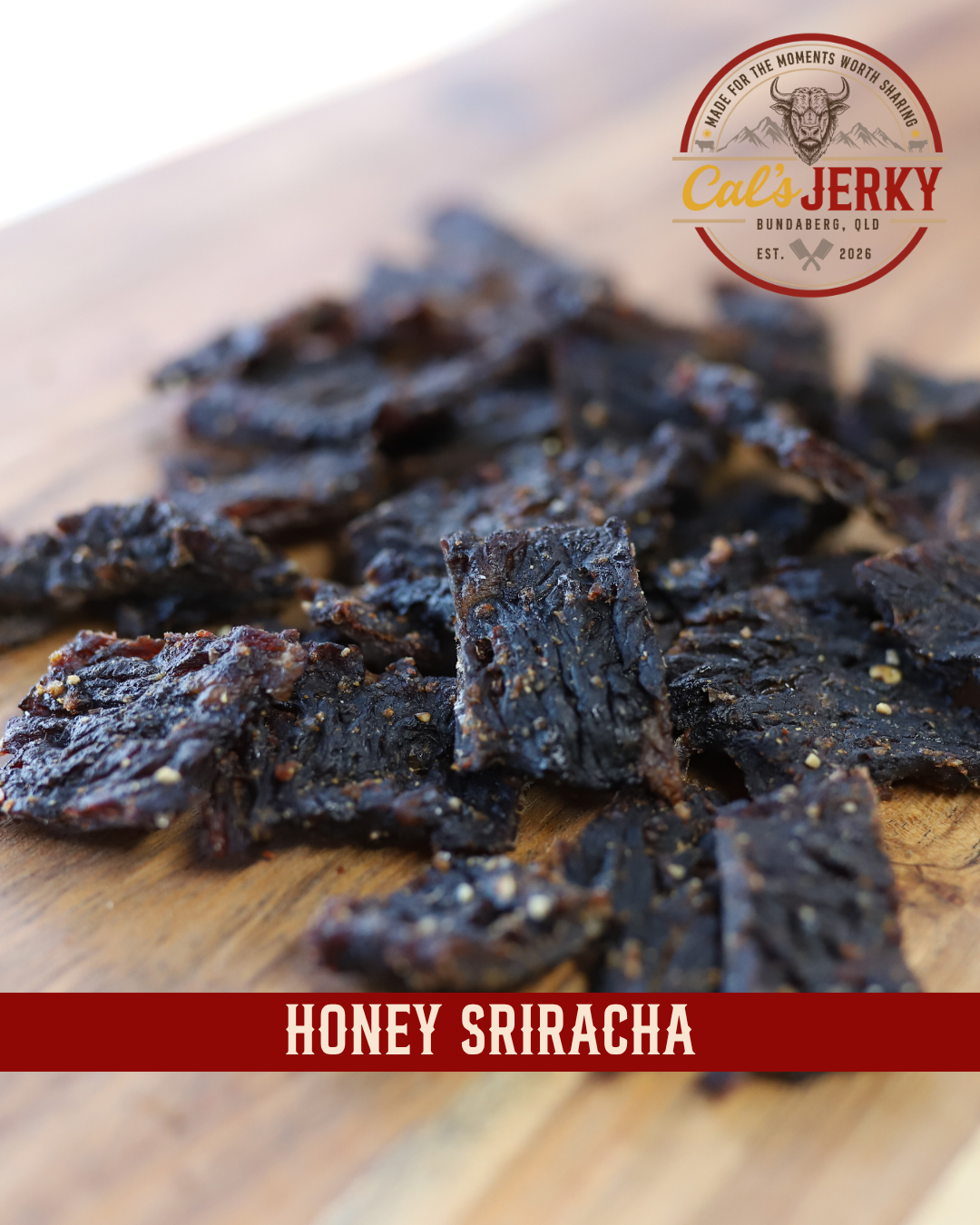 Honey Sriracha Beef Jerky 60g